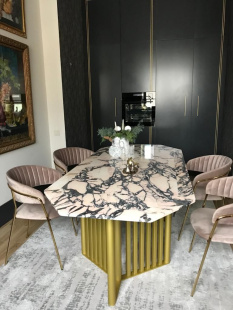 Столешница из мрамора Калакатта Пинк / Calacatta Pink