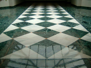 Полы из мрамора India Green