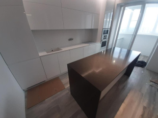 Столешница-остров из кварцевого агломерата Avant Савойя 9014