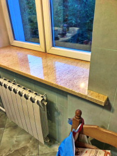 Подоконник  из мрамора Silvia Oro