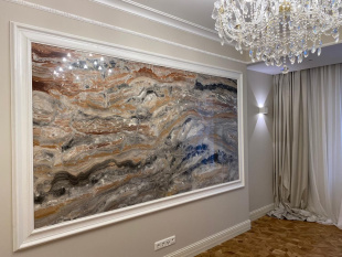 Стеновая панель из мрамора Арабескато Оробико