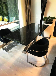 Столешница из мрамора Неро Маркина