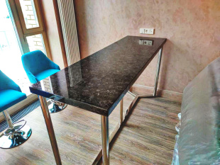 Столешница из лабрадорита Волга Блю