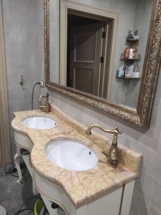 Столешница из мрамора Сильвия Оро