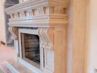 Камин из мрамора Bottichino Fiorito