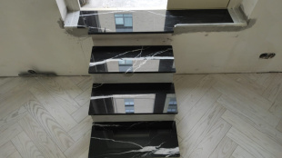 Ступени из мрамора Блэк Миррор