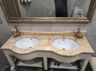 Столешница из мрамора Сильвия Оро