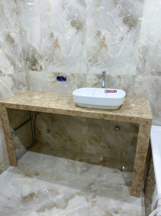 Столешница из мрамора Лайт Имперадор / Light Emperador